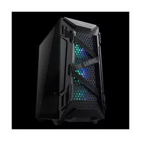   Asus Számítógépház - TUF GAMING GT301 (fekete, ablakos, fekete belső, 3x 12cm Aura RGB, 1x12cm, E-ATX, 2x USB3.0)