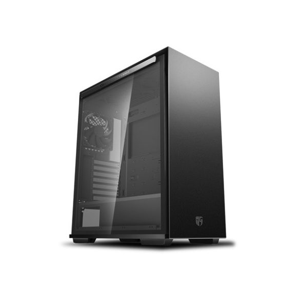 DeepCool Számítógépház - MACUBE 310 BK (fekete, fekete belső, ablakos, 1x12cm ventilátor, ATX, 2xUSB3.0)
