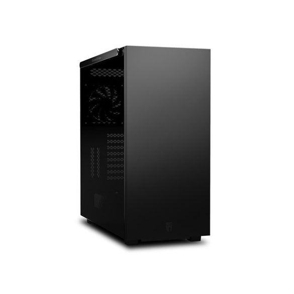 DeepCool Számítógépház - MACUBE 550 (fekete, fekete belső, ablakos, 1x12cm ventilátor, ATX, 2xUSB3.0)