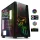 Spirit of Gamer Számítógépház - GHOST ONE (fekete, ablakos, 2x12cm ventilátor, ATX, mATX, 2xUSB3.0, 1xUSB2.0)
