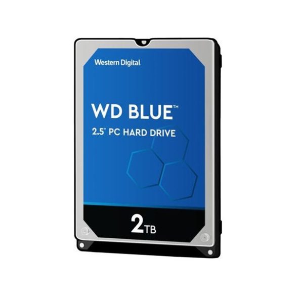 Western Digital Belső HDD 2.5" 2TB - WD20SPZX (5400rpm, 128 MB puffer, SATA3 - Blue széria)