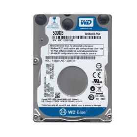   Western Digital Belső HDD 2.5" 500GB - WD5000LPCX (5400rpm, 8 MB puffer, SATA3, 7mm - Blue széria)