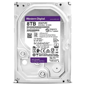   Western Digital Belső HDD 3.5" 8TB - WD82PURZ (7200rpm,256 MB puffer, SATA3 - Purple (biztonságtechnikai rögzítőkbe is))