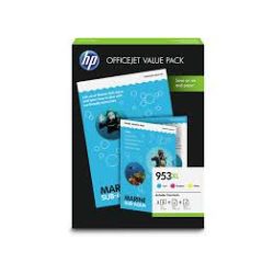   HP 1CC21AE No.953XL színes eredeti tintapatron multipack + A4 fotópapír