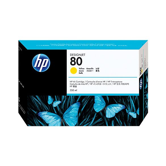 HP C4848A No.80 sárga eredeti tintapatron