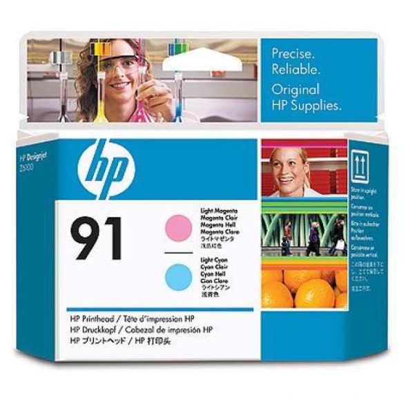 HP C9462A No.91 világoskék és világos magenta eredeti nyomtatófej