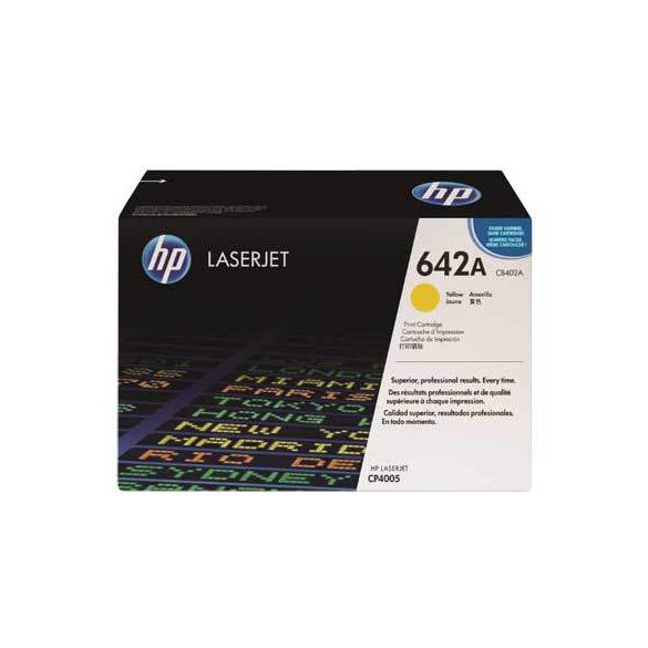 HP CB402A (642A) sárga eredeti toner