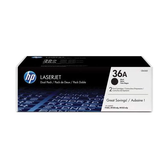 HP CB436AD (36AD) fekete eredeti toner duplacsomag