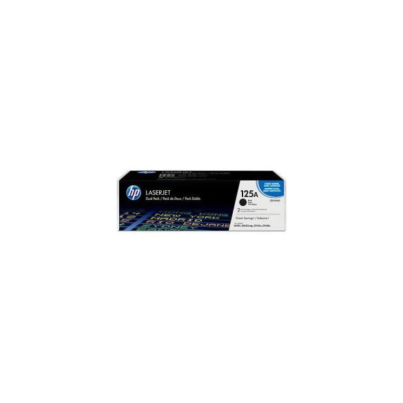 HP CB540AD (125A) fekete eredeti toner duplacsomag (CB540AD)