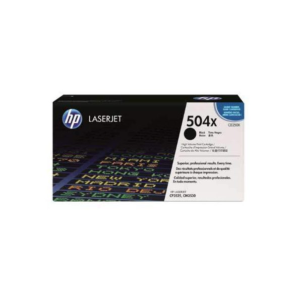 HP CE250X (504X) fekete eredeti toner