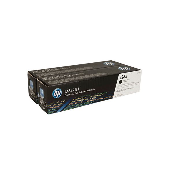 HP CE310AD (126AD) fekete eredeti toner duplacsomag