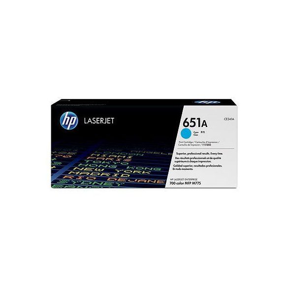 HP CE341A (651A) kék eredeti toner