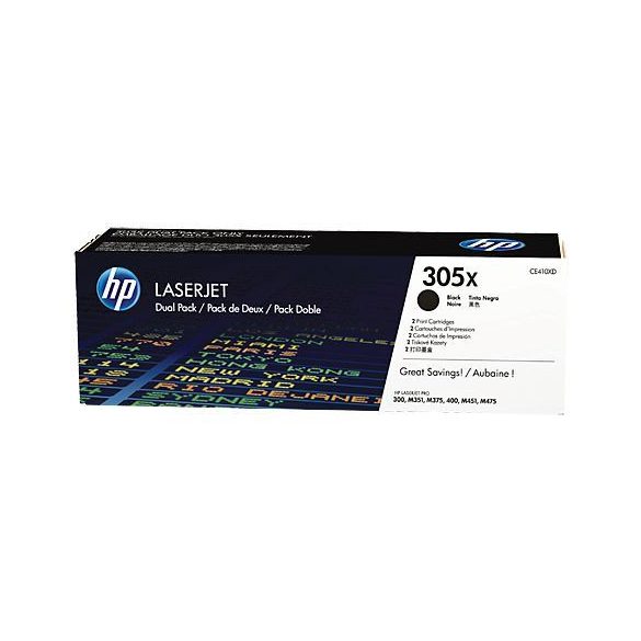 HP CE410XD (305XD) fekete eredeti toner duplacsomag