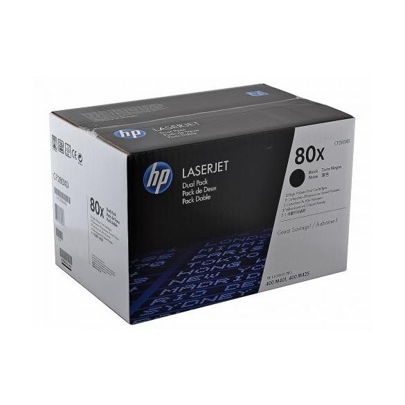 HP CF280XD (80XD) fekete eredeti toner duplacsomag