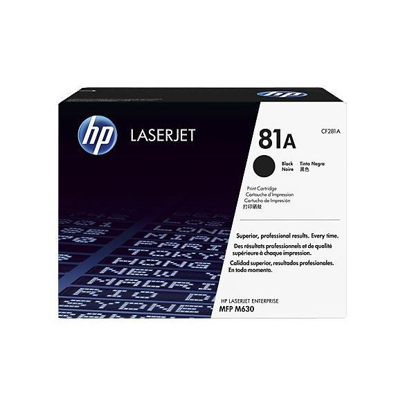 HP CF281A (81A) fekete eredeti toner