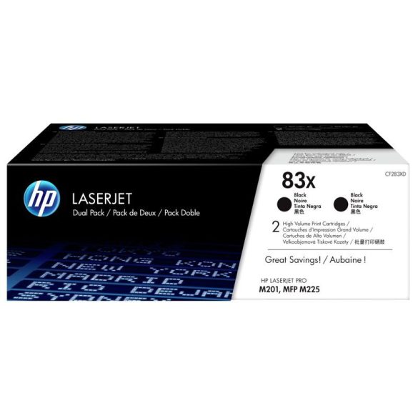 HP CF283XD (83X) fekete eredeti toner duplacsomag