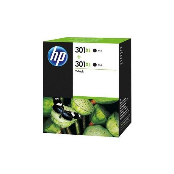 HP D8J45AE No.301XL fekete eredeti tintapatron duplacsomag