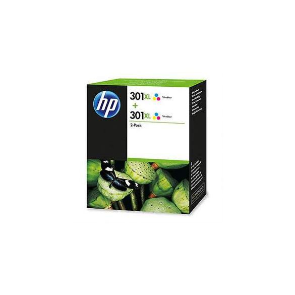 HP D8J46AE No.301XL színes eredeti tintapatron duplacsomag