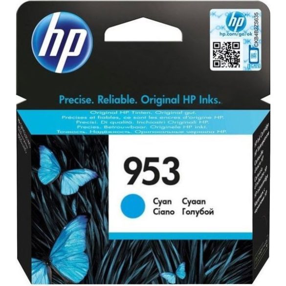 HP F6U12AE No.953 kék eredeti tintapatron