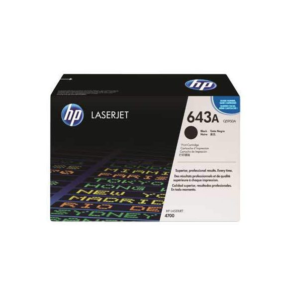 HP Q5950A (643A) fekete eredeti toner