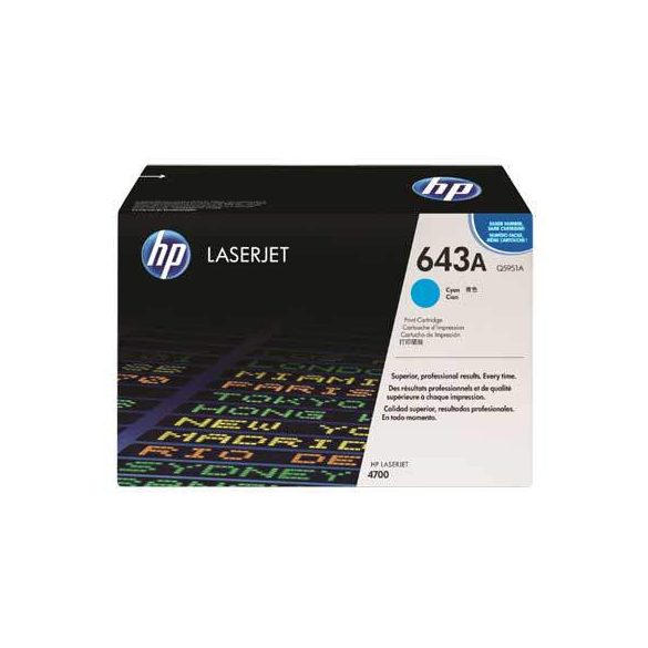 HP Q5951A (643A) kék eredeti toner