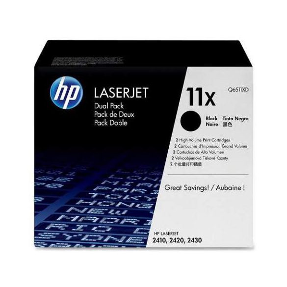 HP Q6511XD (11XD) fekete eredeti toner duplacsomag