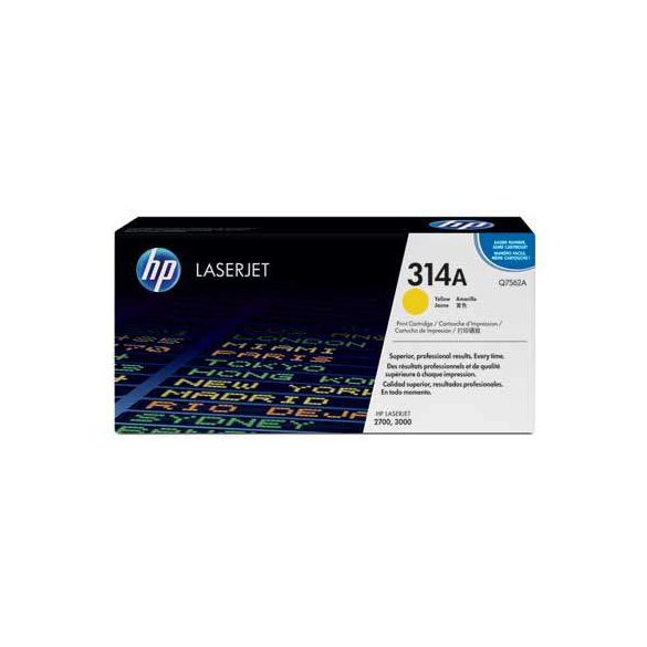 HP Q7562A (314A) sárga eredeti toner