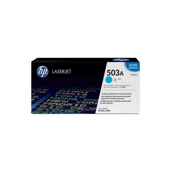 HP Q7581A (503A) kék eredeti toner