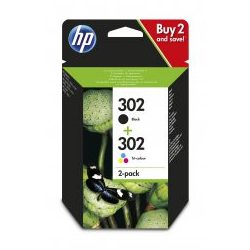   HP X4D37AE No.302 fekete+színes eredeti tintapatron multipack