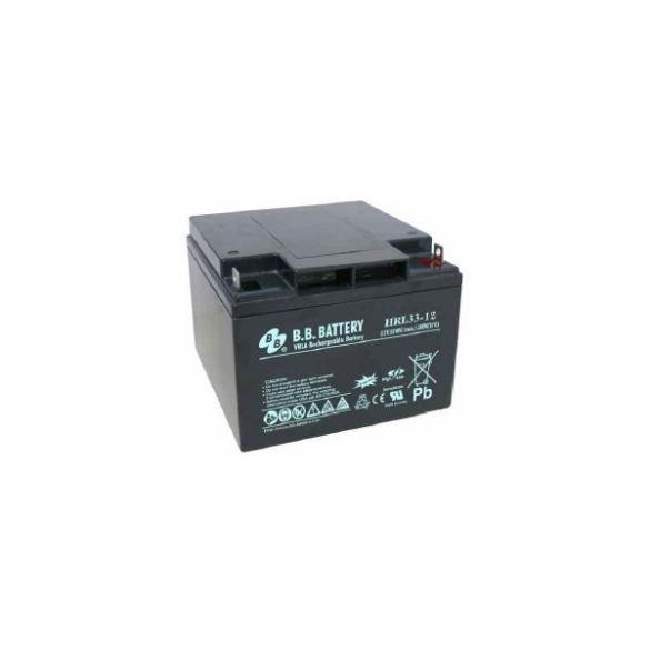B.B. Battery HRL33-12 12V 33Ah HighRate Longlife zárt, gondozásmentes AGM akkumulátor