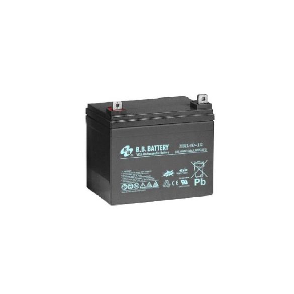B.B. Battery HRL40-12 12V 40Ah HighRate Longlife zárt, gondozásmentes AGM akkumulátor