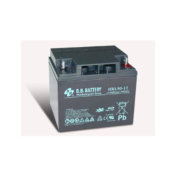 B.B. Battery HRL50-12 12V 50Ah HighRate Longlife zárt, gondozásmentes AGM akkumulátor