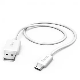 Hama adatkábel microUSB,FEHÉR 1,5M (123579)