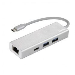 Hama USB 3.1 Type-C HUB (2 USB, 1 USB Type-C) +LAN (135757)