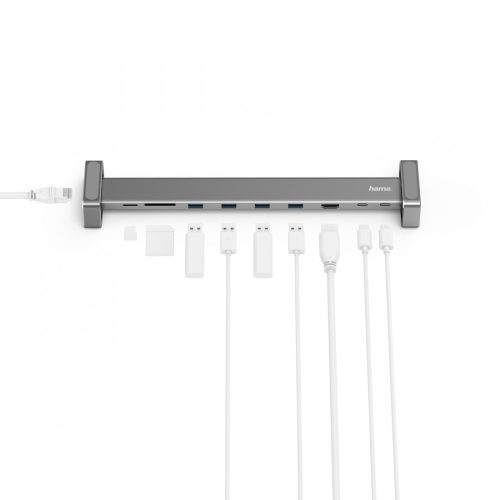 Hama USB 3.1 Type-C, 9IN1 DOKKOLÓ adapter (USB3.1,HDMI,LAN,USB-C,PD,SD) (135765)