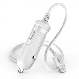   Hama autós töltő IPAD,IPHONE LIGHTNING (MFI) 2,4A,FEHÉR (178303)