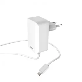   Hama hálózati töltő IPAD/IPHONE/IPOD LIGHTNING (MFI) 2,4A,FEHÉR (178304)