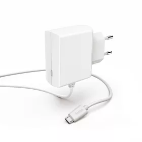   Hama hálózati töltő 100-240V microUSB,FEHÉR, 1,2A (183254)