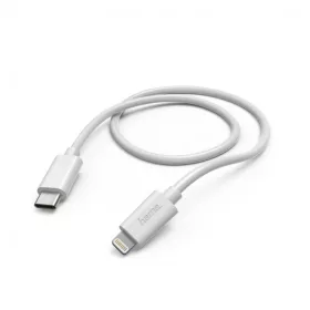 Hama adatkábel LIGHTNING - USB Type-C, 1M, FEHÉR (183295)