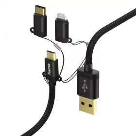   Hama adatkábel 3IN1 microUSB / Type-C / LIGHTNING 1,5M (183304)