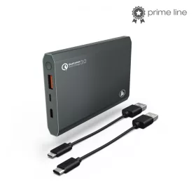   Hama univerzális USB KÜLSŐ AKKU (QC 3.0) POWERBANK PA-12 ,12000MAH,ANTRACIT (183352)