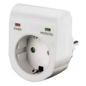   Hama hálózati TÚLFESZÜLTSÉG VÉDŐ adapter, FEHÉR (47771)