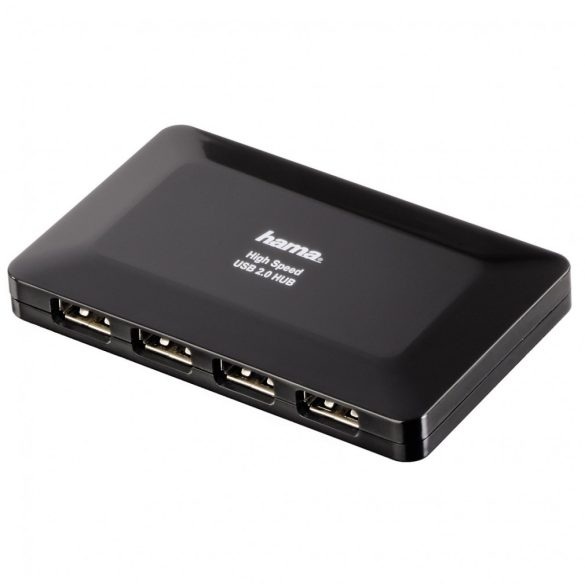 Hama USB 2.0 HUB 1:4+hálózati TÁPEGYSÉG (78472)