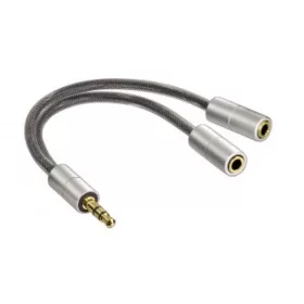 Hama elosztó adapter 3,5MM JACK ALULINE  (80857)