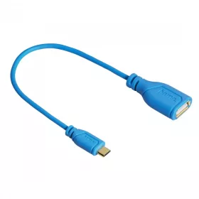 Hama Flexi Slim Micro USB-OTG adapter - kék (135705)