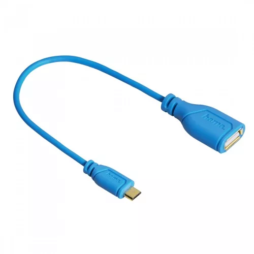 Hama Flexi Slim Micro USB-OTG adapter - kék (135705)