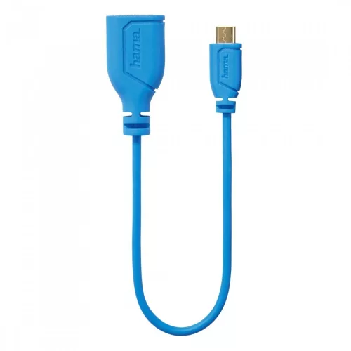 Hama Flexi Slim Micro USB-OTG adapter - kék (135705)