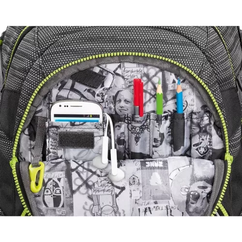 Hama JOBJOBBER 2 Coocazoo hátizsák - Black Knit (139267)
