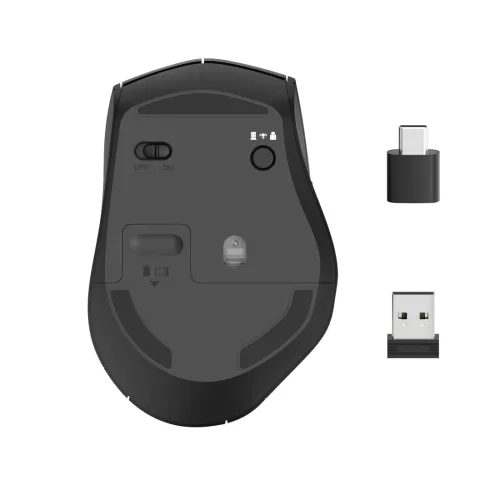 Hama MW-600 vezeték nélküli optikai egér USB és Type-C vevővel (182616)