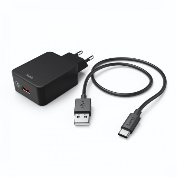 Hama Qualcomm QC 3.0 USB Type-C hálózati töltő 3A (183230)